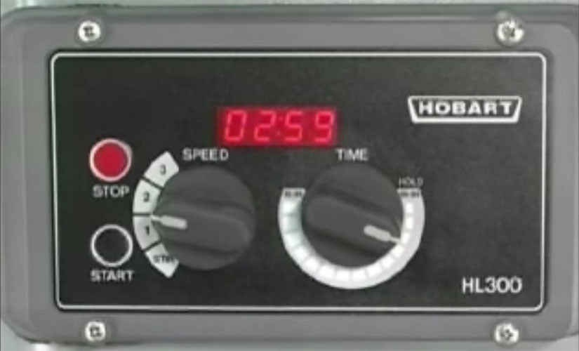 Hobart HL300-3STD Legacy Planetary Floor Mixer with Accessories 30 Qt. - 3 Fixed Speeds - 100-120v/60/1, 3/4 HP