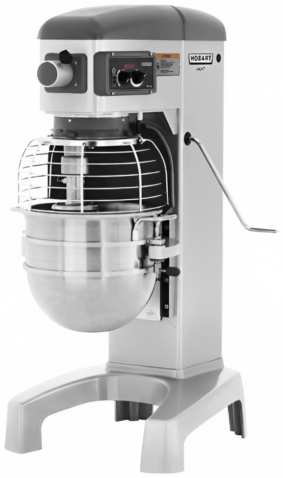Hobart HL400-1STD Legacy Planetary Floor Mixer with Accessories 40 Qt. - 3 Fixed Speeds - 200-240v/50/60/3, 1-1/2 HP