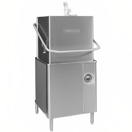 Hobart AM15-2 commercial door type dishwasher with booster heater
