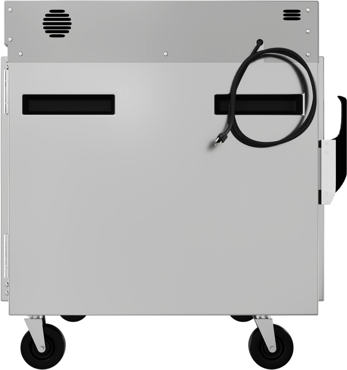 Vulcan VPT7LL Half Size Pass-Thru Heated Holding & Transport Cabinet with Lip-Loading Racks 40"H - 120v - Holds 15 Sheet Pans