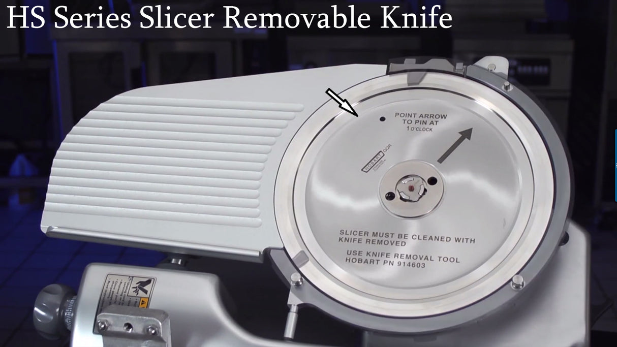 Hobart HS6-1 Manual Meat Slicer with 13" Removable Knife - 120v