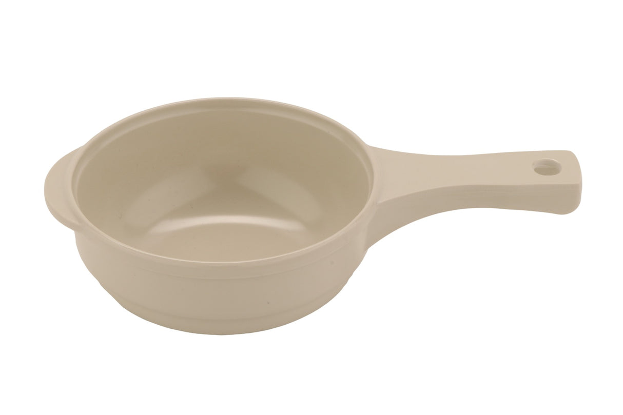 GET HSB-110-IV Melamine Soup Bowl w/ Handle Round 10 oz, Ivory