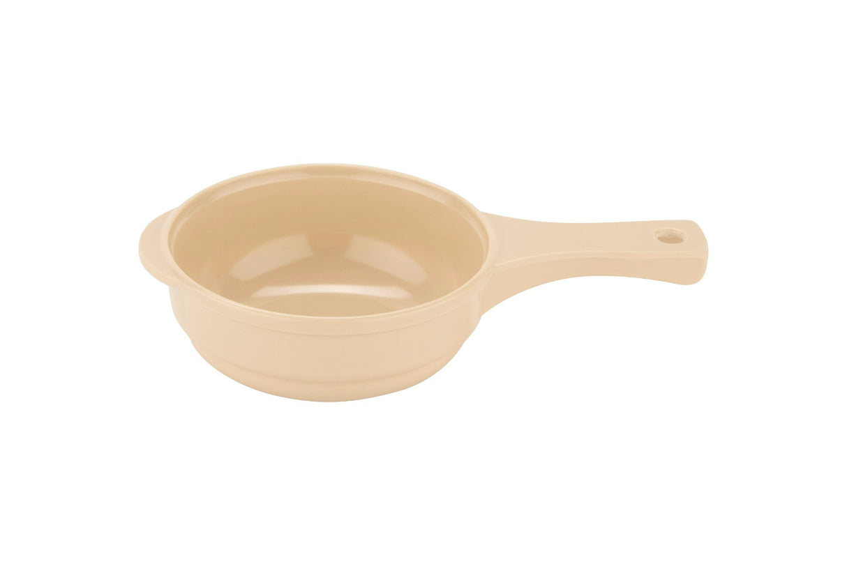 GET HSB-110-T Melamine Soup Bowl w/ Handle Round 10 oz, Tan