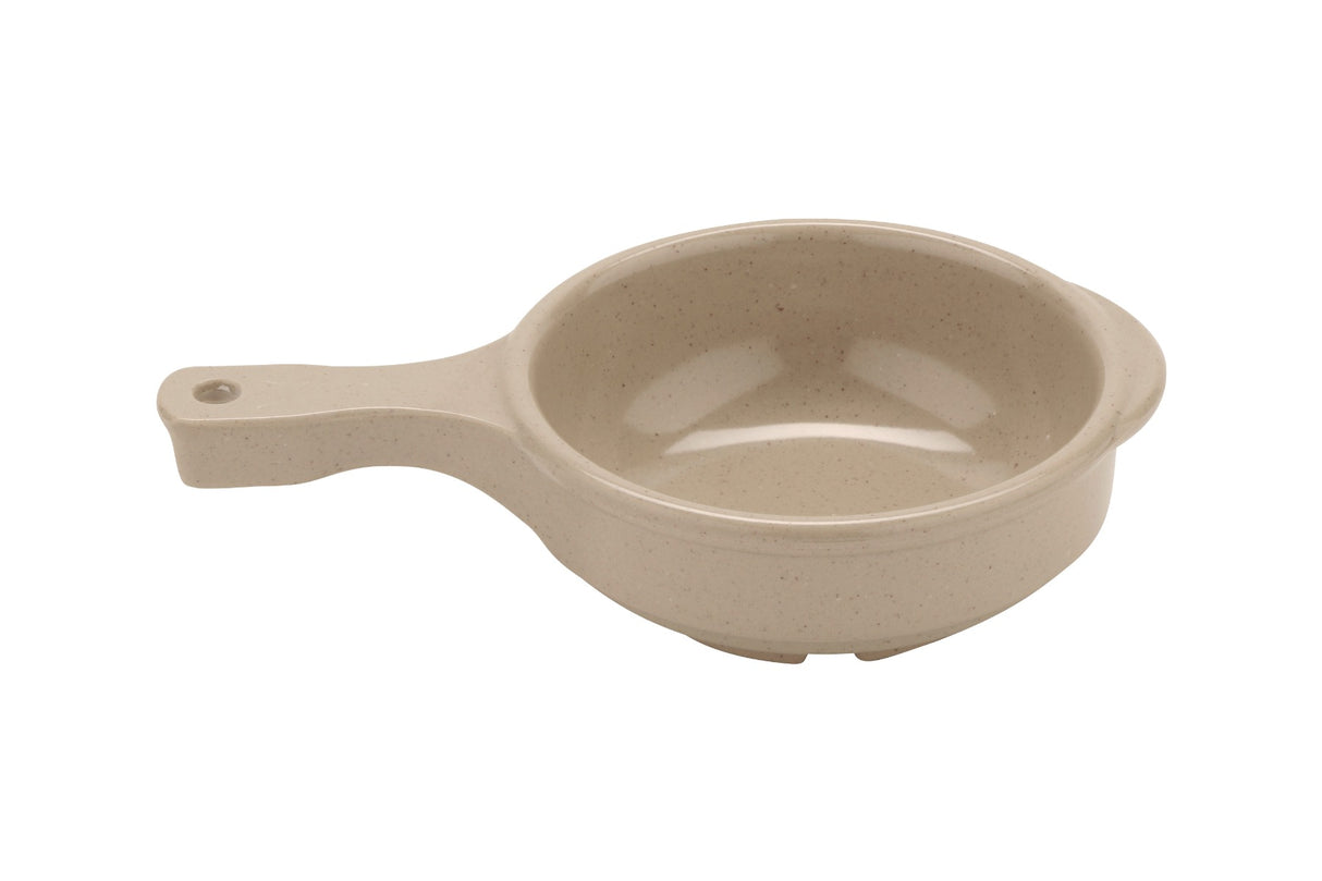 GET HSB-112-S Melamine Soup Bowl w/ Handle Round 12oz, Sandstone