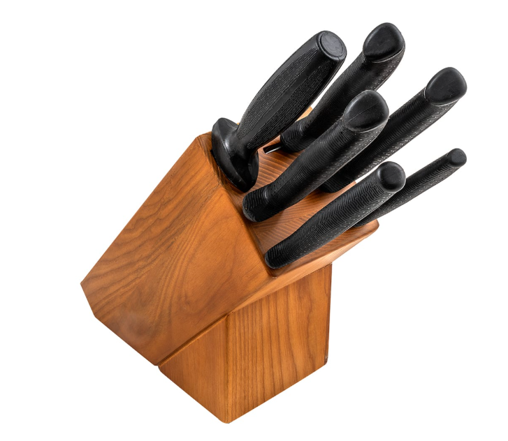 Dexter Russell HSGB-3 7 Piece Knife Set w/ Wooden Block