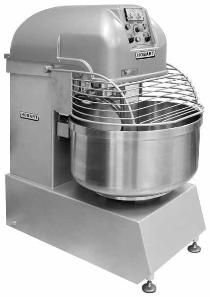 Hobart HSL180-1 Spiral Dough Mixer 180 lb. - 2 Fixed Speeds - 208/60/3