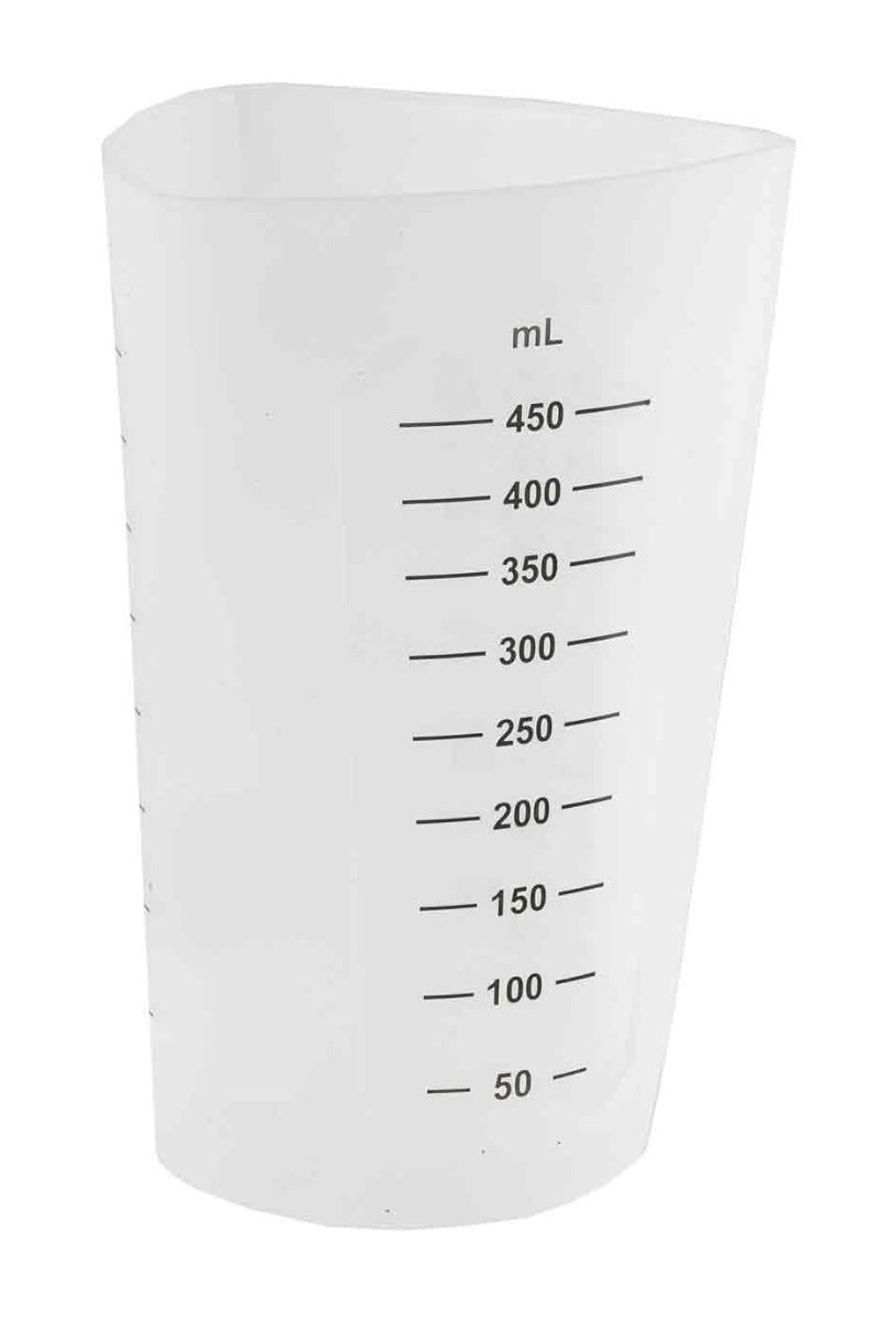 TableCraft HSMC3 3-Piece Silicone Stackable Flexible Measuring Cup Set - includes: (1) 1 cup, (1) 2 cup & (1) 4 cup - Translucent - 6 Sets/Case