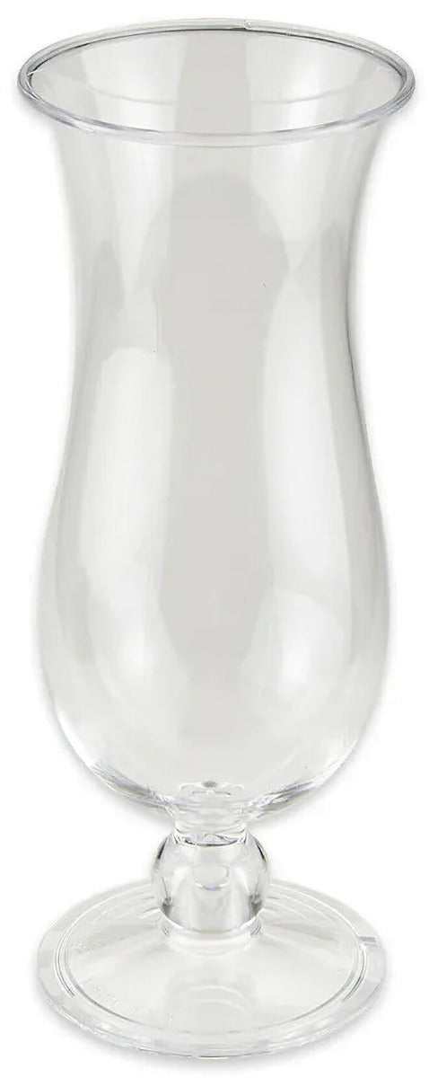 GET HUR-1-CL Plastic Hurricane Glass 15 oz. - Clear - 24/Case