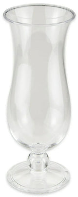 GET HUR-1-CL Plastic Hurricane Glass 15 oz. - Clear - 24/Case