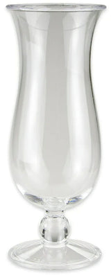 GET HUR-1-CL Plastic Hurricane Glass 15 oz. - Clear - 24/Case