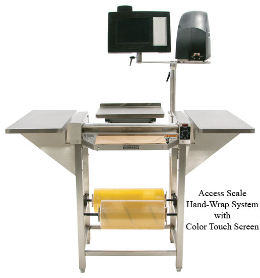 Hobart HWS-4-C Hand Wrap Station with 2 Roll Film Capacity, Hot Plate & 12 Hour Timer - 120v/60/1
