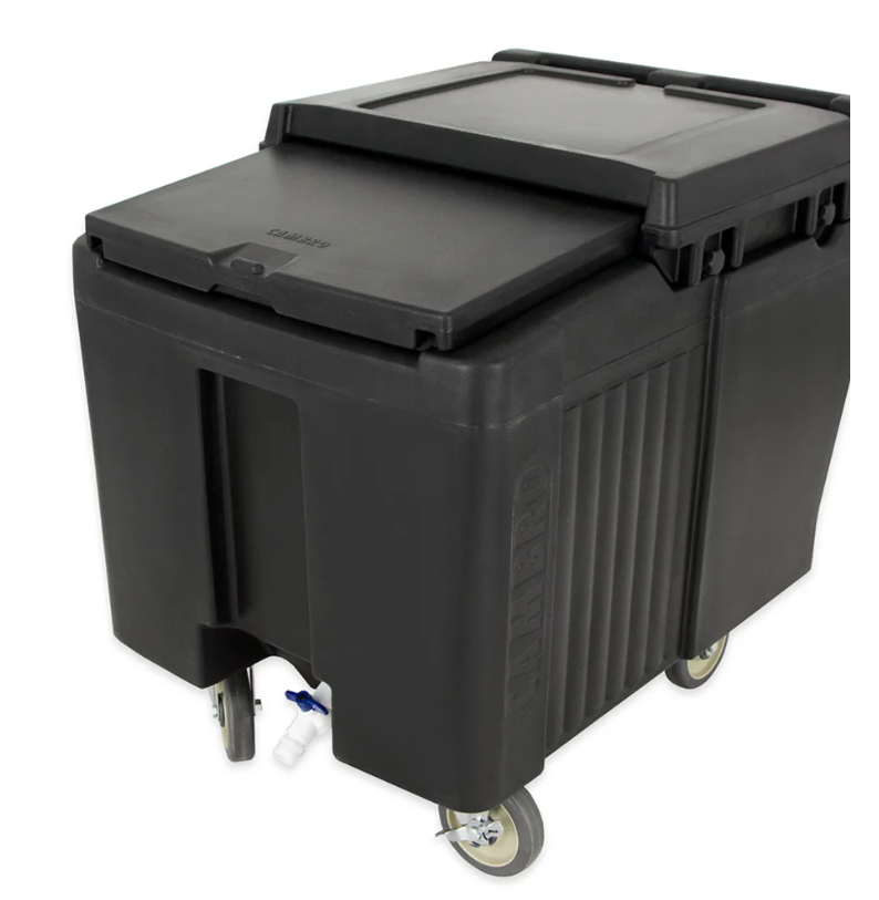 Cambro ICS125L110 125 lb Insulated Mobile Ice Caddy - Plastic, Black