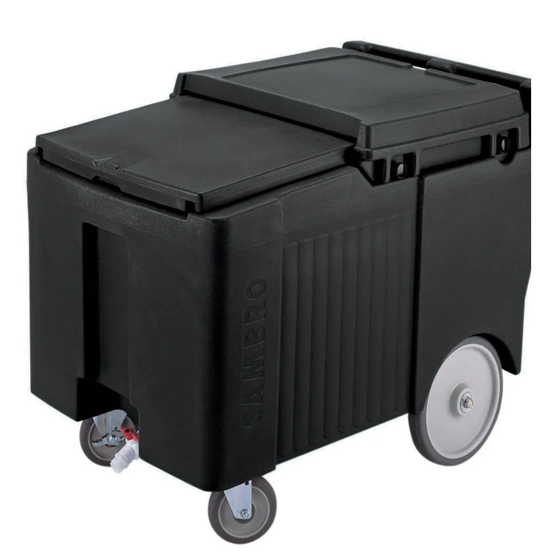 Cambro ICS175LB110 175 lb Insulated Mobile Ice Caddy - Plastic, Black