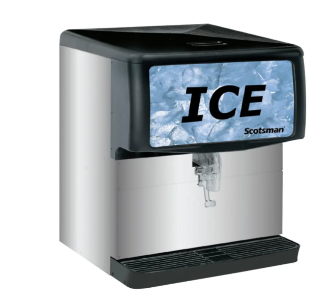 Scotsman ID200B-1 Countertop Cube or Nugget Ice Dispenser - 200 lb Storage, Cup Fill, 115v