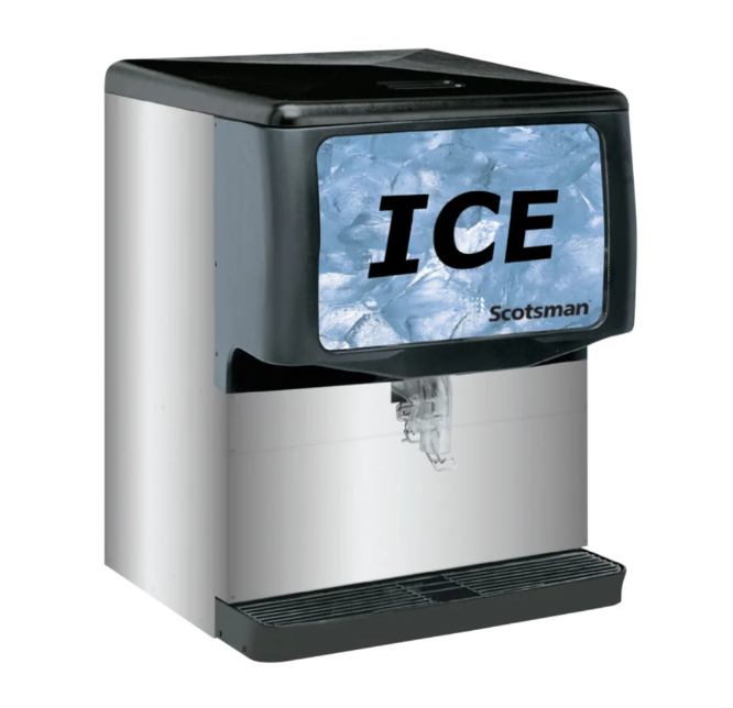 Scotsman ID250B-1 Countertop Cube Ice Dispenser - 250 lb Storage, Cup Fill, 115v
