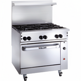 Vulcan 36C-6BN Endurance Natural Gas Range w/ 6 Burners & Convection Oven 36" - 215,000 BTU