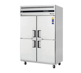 Everest Refrigeration ESRH4 2-Section 4 Half Solid Door Reach-In Refrigerator 50" - 115V