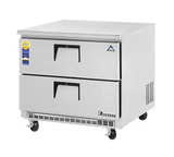 Everest Refrigeration ETBSR2-D2 1-Section 2 Drawer Back Mounted Undercounter Refrigerator 36" - 115v