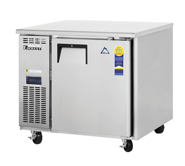 Everest Refrigeration ETF1 1-Section 1 Solid Door Side Mount Undercounter Freezer 36" - 115V