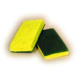 ACS 74-612 Medium Duty Scrubble Green Backed Scrubber Sponge 6" x 3-3/8" x 3/4"