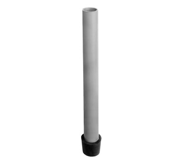 FMP 102-1030 Plastic Overflow Tube w/ Black Stopper for 1" Drains - 7 1/2"