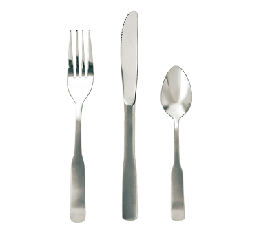 Update International WA-302 Washington Stainless Steel Heavy Weight Bouillon Soup Spoon 6-3/16" - 12/Box