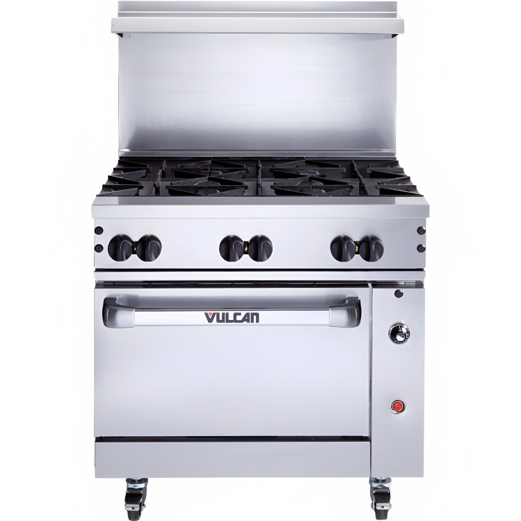 Vulcan 36C-6BN Endurance Natural Gas Range w/ 6 Burners & Convection Oven 36" - 215,000 BTU