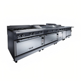 Vulcan V112HB V Series Heavy Duty Gas Modular Hot Top Range & Cabinet 12" - 30,000 BTU