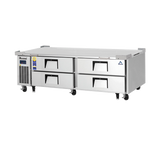 Everest Refrigeration ECB72D4 2-Section 4 Drawer Refrigerated Chef Base 72" - 115V