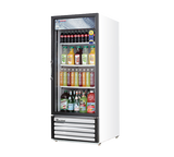 Everest Refrigeration EMGR10 Merchandiser Refrigerator White with One Glass Swing Door 24" - 115V