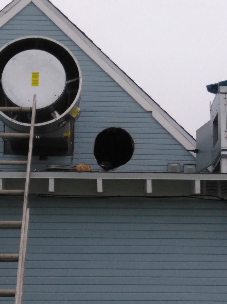 FLASH23 - Roof Curb Fan Flashing 23" X 23"(For wall mount or roof mount)  20 Gauge Galvanized Steel