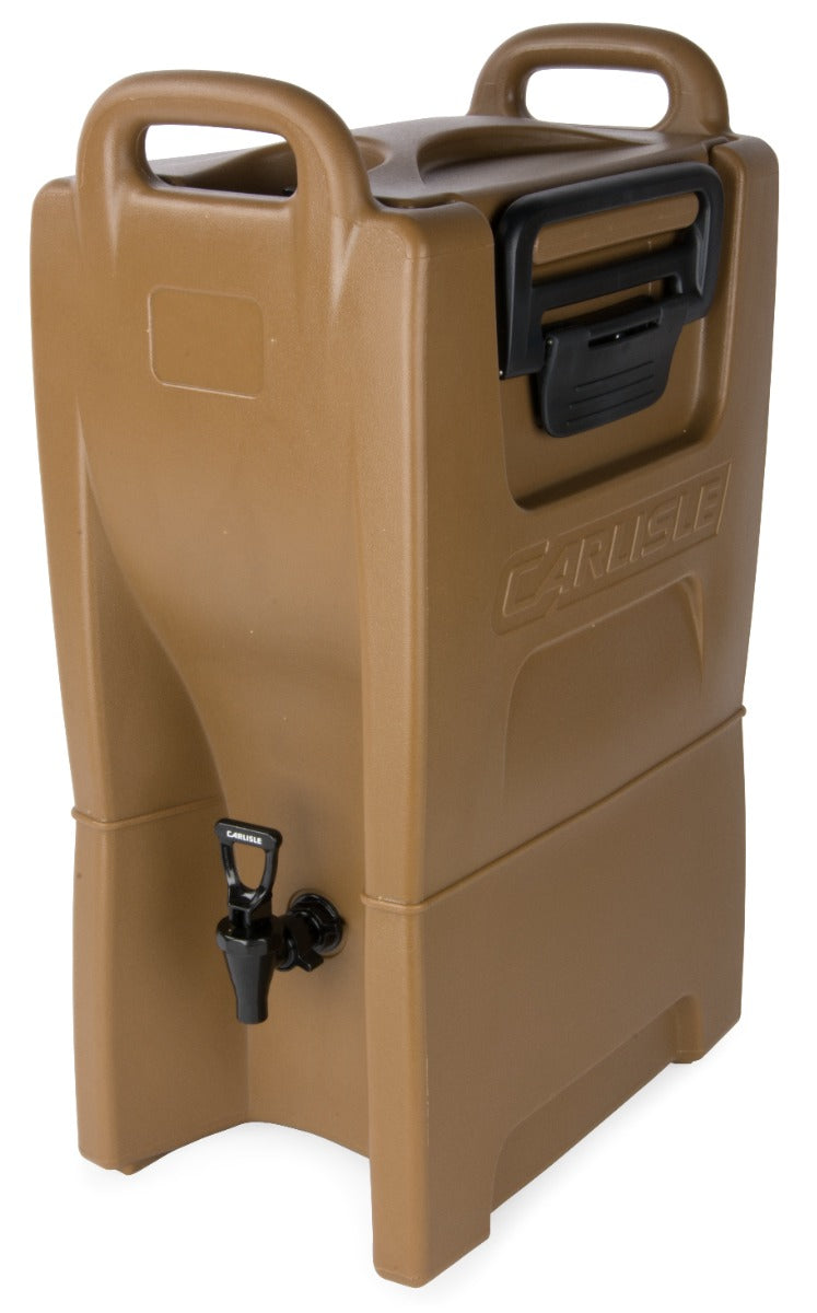 Carlisle IT50043 Cateraide IT Polyethylene Stackable Insulated Beverage Dispenser 5 Gal. - Caramel