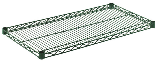 Olympic J1836K Green Epoxy Wire Shelf  18" x 36"
