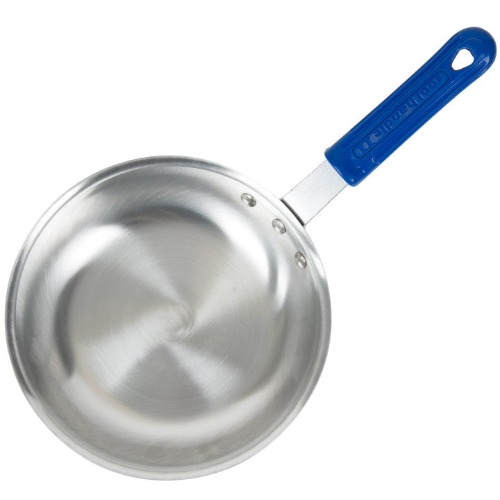 Vollrath 4008 Wear-Ever Aluminum Fry Pan with Blue Cool Handle 8"