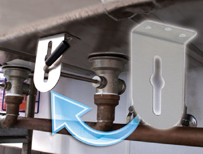 Advance Tabco K-4 Lever Waste Drain Twist Handle Support Bracket