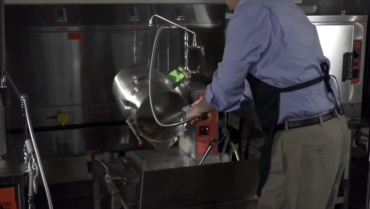 Vulcan K12ETT-7 Countertop Electric 2/3 Steam Jacketed Tilting Kettle 12 Gal. - 208v/3ph, 12 kW