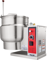 Vulcan K12ETT-7 Countertop Electric 2/3 Steam Jacketed Tilting Kettle 12 Gal. - 208v/3ph, 12 kW
