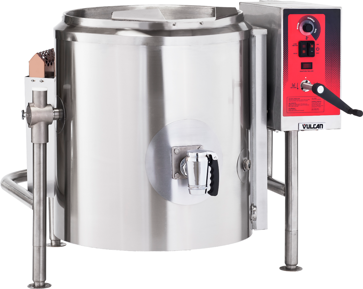 Vulcan K40EL Electric 2/3 Steam Jacketed Stationary Kettle 40 Gal. - 208v/3ph, 18 kW