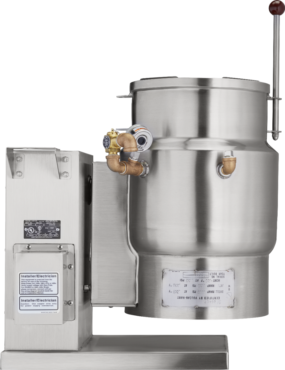 Vulcan K6ETT-7 Countertop Electric 2/3 Steam Jacketed Tilting Kettle 6 Gal. - 208v/3ph, 7.5 kW