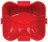 San Jamar KPP97RD Kleen-Pail Pro Red Plastic Sanitizing Pail 3 qt.