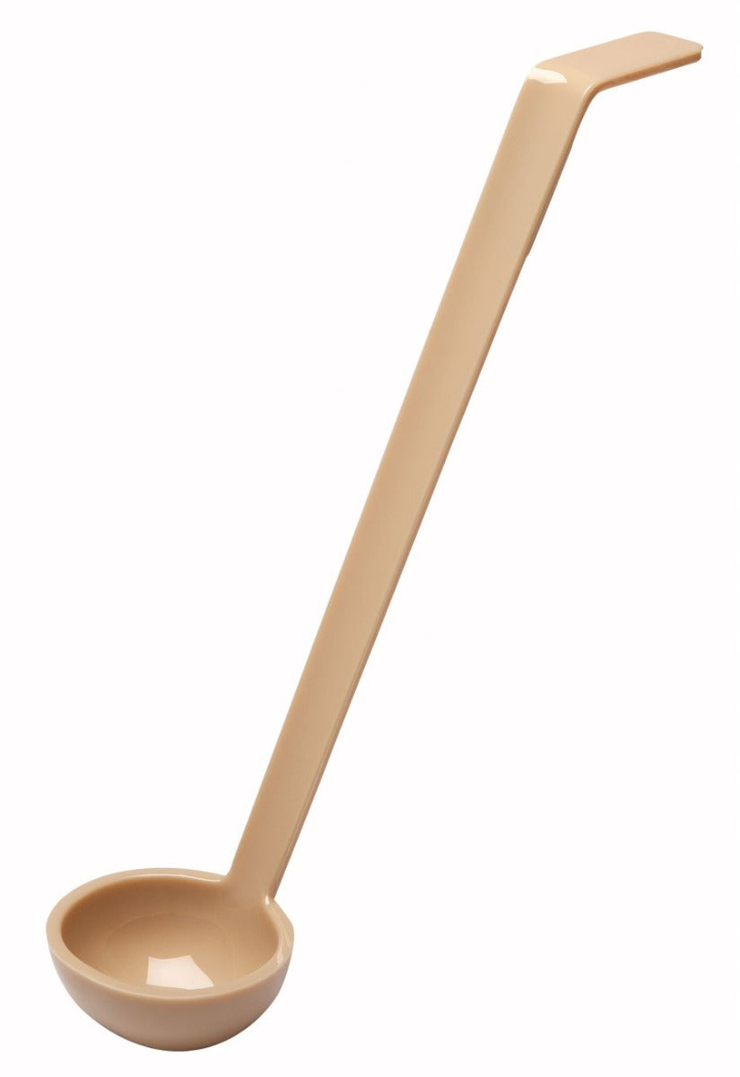 Cambro LD105133 Camwear One-Piece Plastic Ladle 1 oz. - 10-9/16"L - Beige