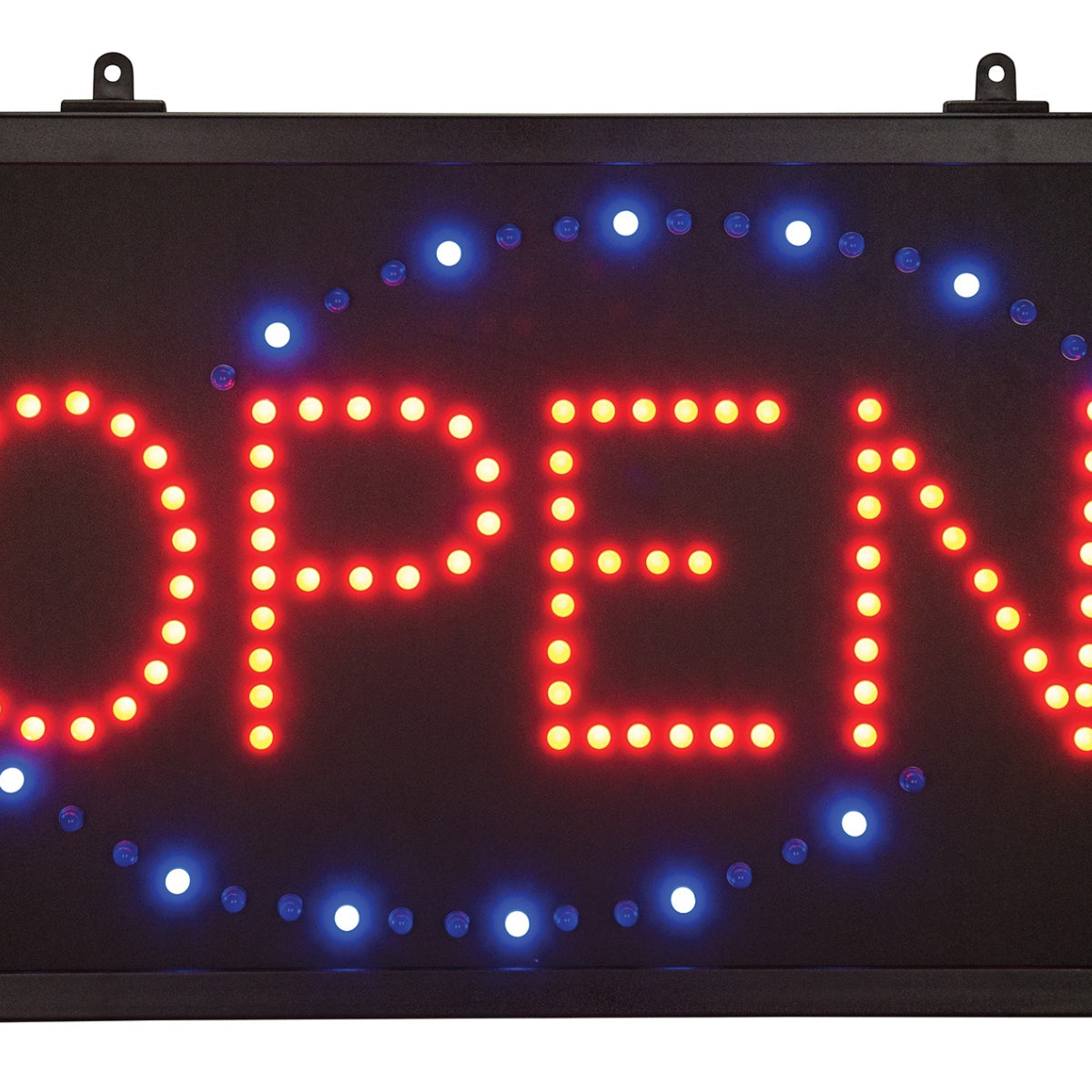 Winco LED-6 Hanging Rectangle Open LED Sign w/ 1 Flashing Pattern ...