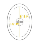 Lodge LOSH3 Oval Seasoned Cast Iron Serving Griddle w/o Handle 10" x 7-1/2"