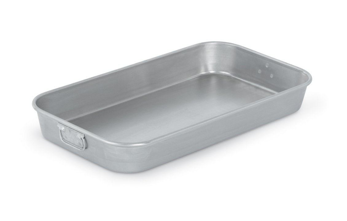 Vollrath 4412 Wear-Ever Aluminum Baking and Roasting Pan with Handles (4.5 Qt. )- 13 1/4" x 9 3/4" x 2 1/4"