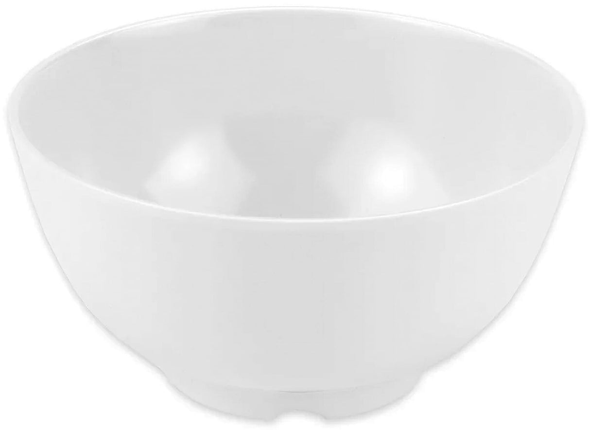 GET M-768-W Diamond White Melamine Small Round Rice / Vegetable Bowl 9 oz. - White - 12/Case