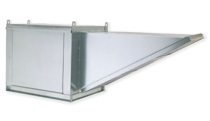 JRSVH12-PFF KIT 12' Jeans Canopy Vent Hood with Plenum, Exhaust Fan, and Make-up Air Fan