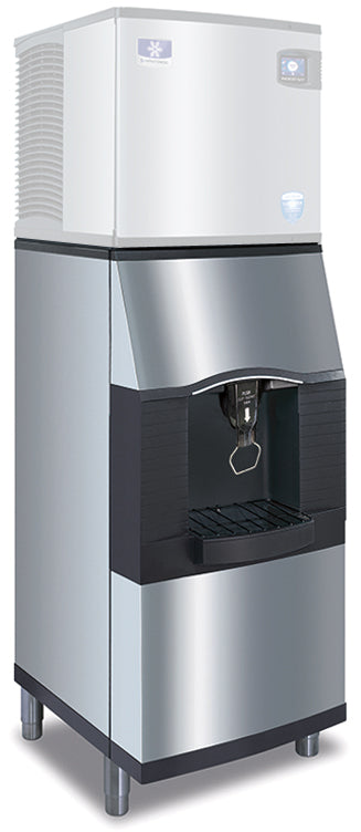Manitowoc SPA162 22 inch floor model touchless lever commercial ice dispenser with 120 lb capacity