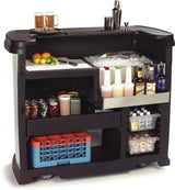 Carlisle 755003 Maximizer Portable Bar with 15 gal. Ice Bin 56" x 26-1/2" x 48" - Black