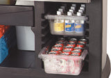 Carlisle 755003 Maximizer Portable Bar with 15 gal. Ice Bin 56" x 26-1/2" x 48" - Black