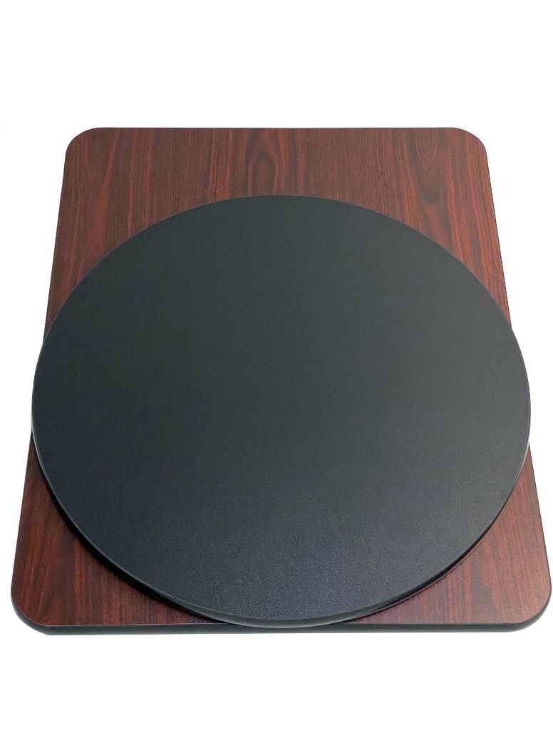 AAA Furniture Wholesale MBT3636 Reversible Square Table Top 36" x 36" - Mahogany/Black
